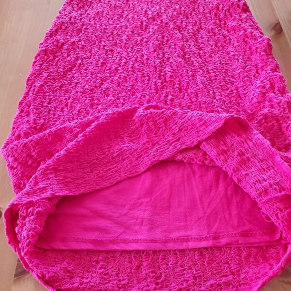 A. New Day - Women's Puckered Knit Dress Pink Size S - Picture 8 of 11